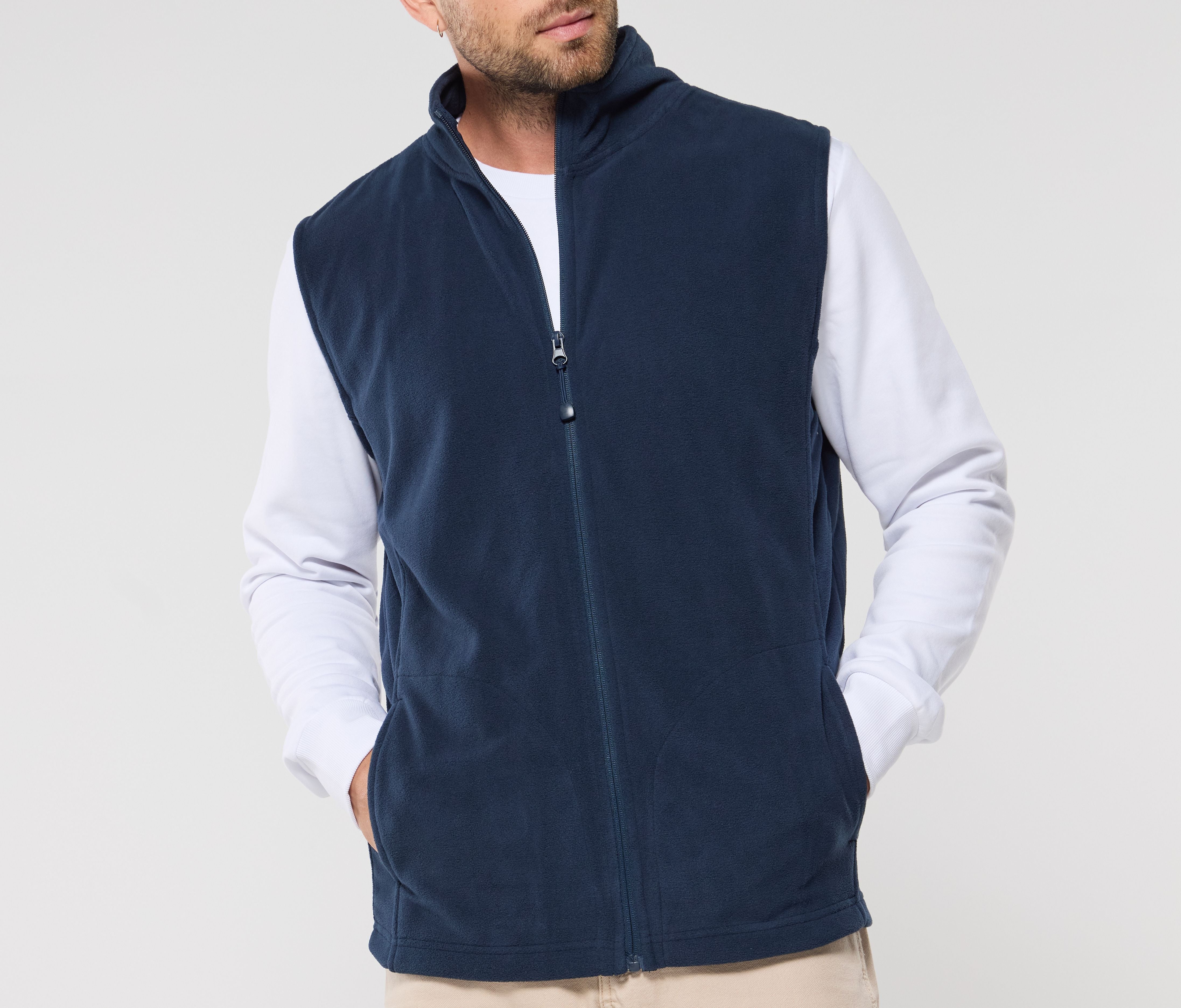 Gilet micropolaire homme