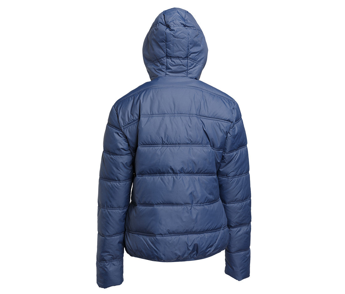 Doudoune Femme Avec Capuche - Navy / Grey
