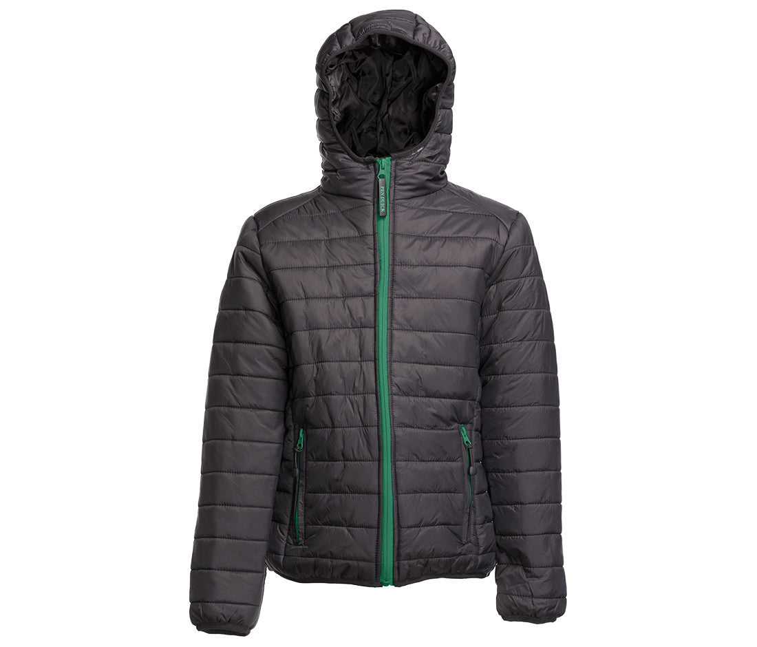 Doudoune Légère Enfant - Black/kelly Green