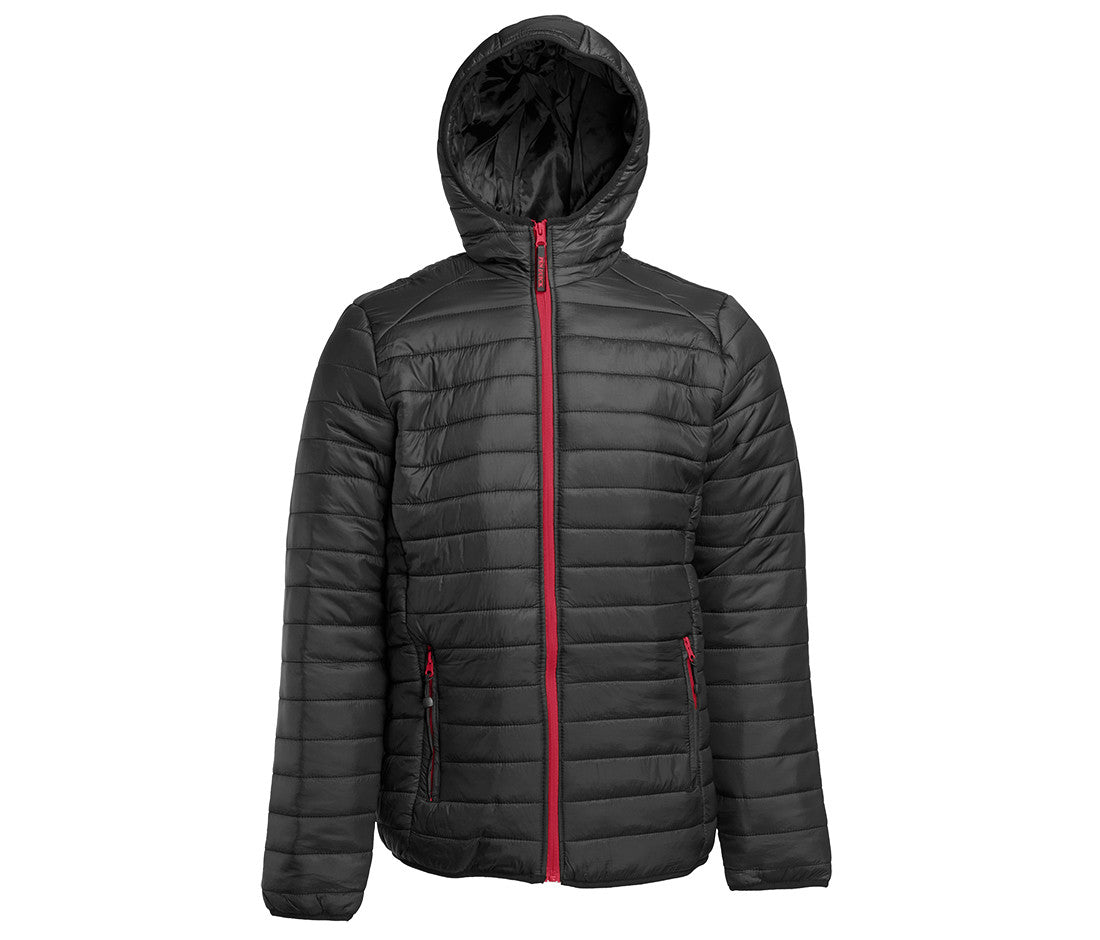 Doudoune Légère à Capuche Homme - Black/red