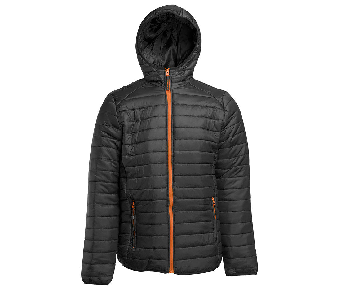 Doudoune Légère à Capuche Homme - Black/orange