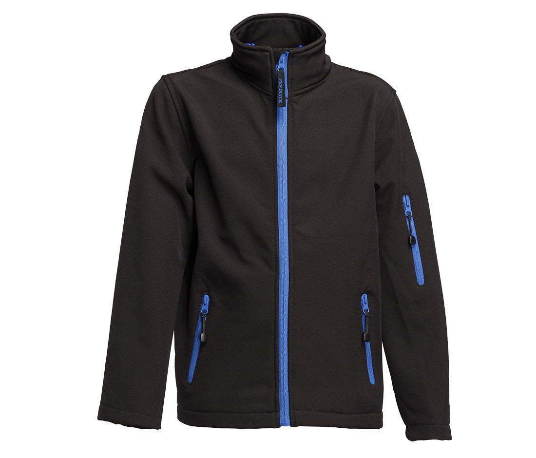 Veste Softshell Enfant - Black/royal
