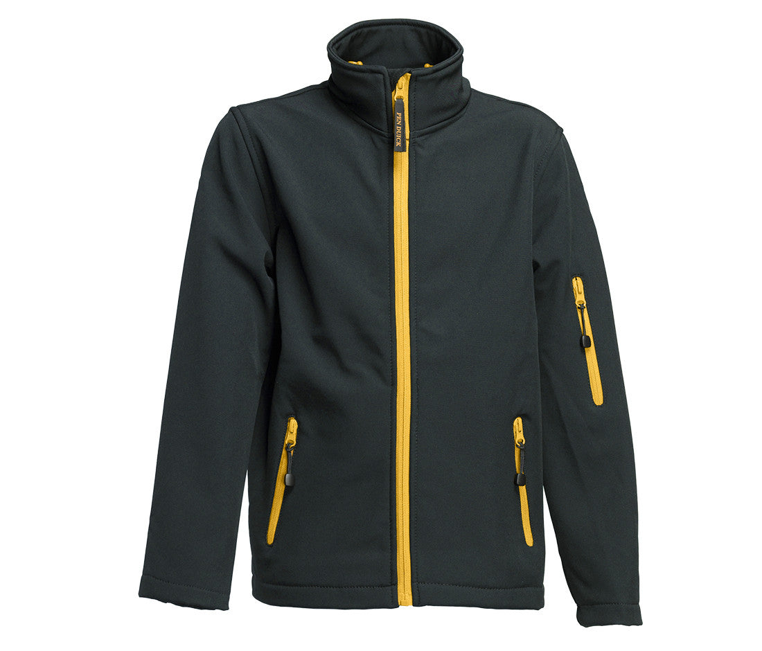 Veste Softshell Enfant - Black/gold