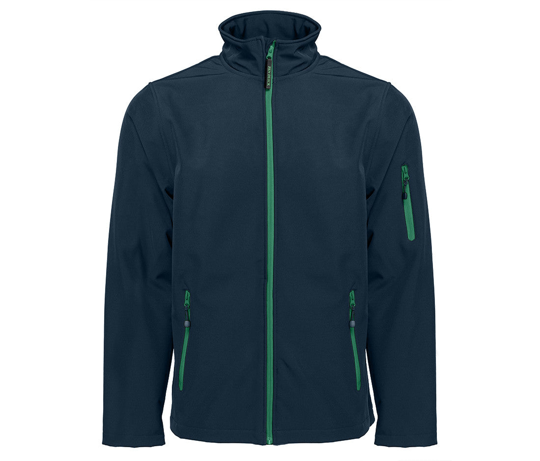 Veste Softshell Homme 3 Couches - Navy / Kelly Green