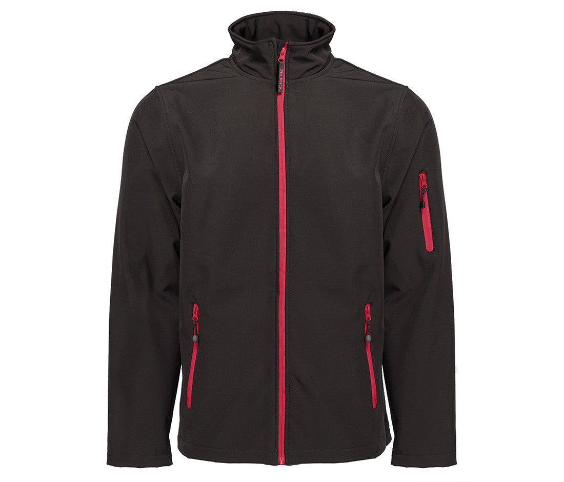 Veste Softshell Homme 3 Couches - Black/red