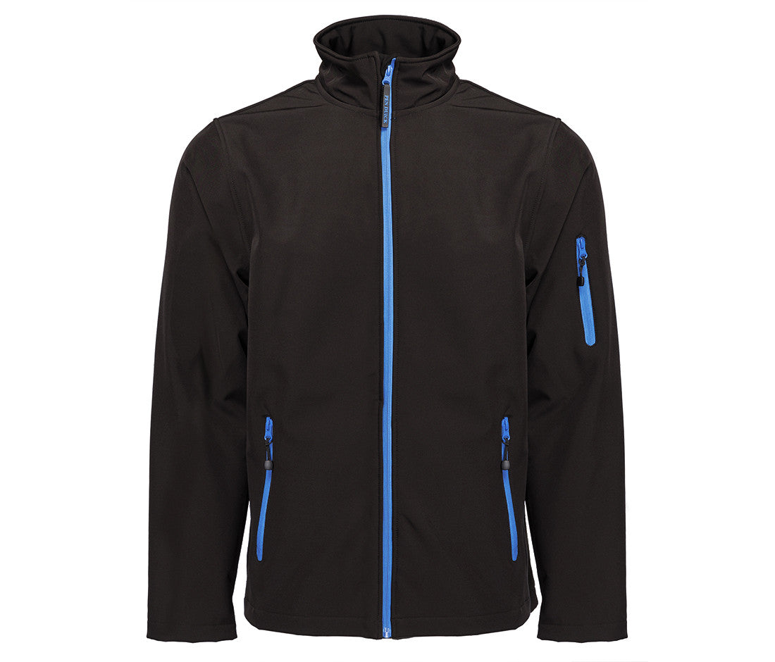 Veste Softshell Homme 3 Couches - Black/royal