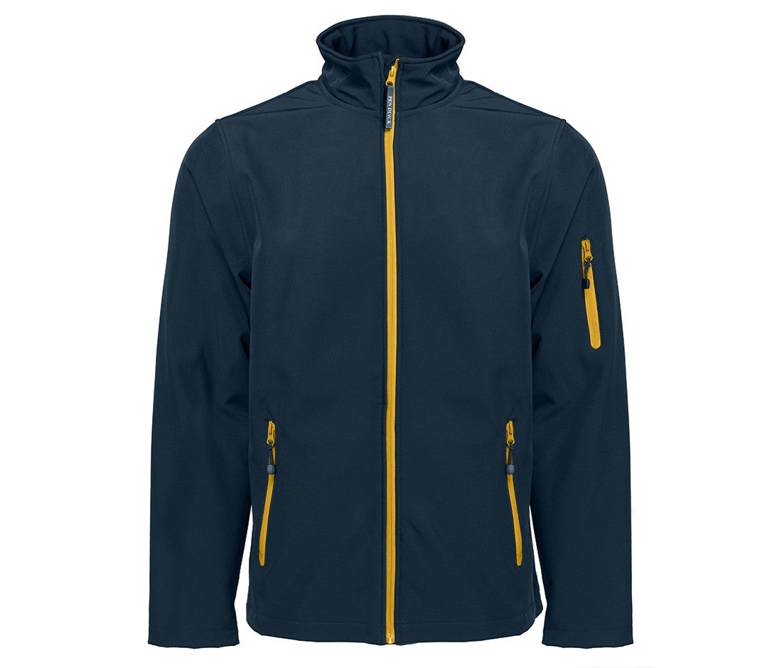 Veste Softshell Homme 3 Couches - Navy / Gold