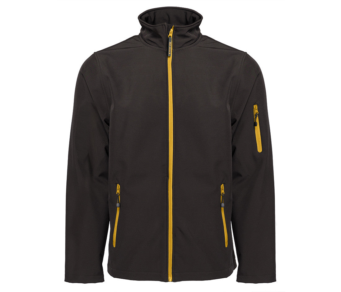 Veste Softshell Homme 3 Couches - Black/gold