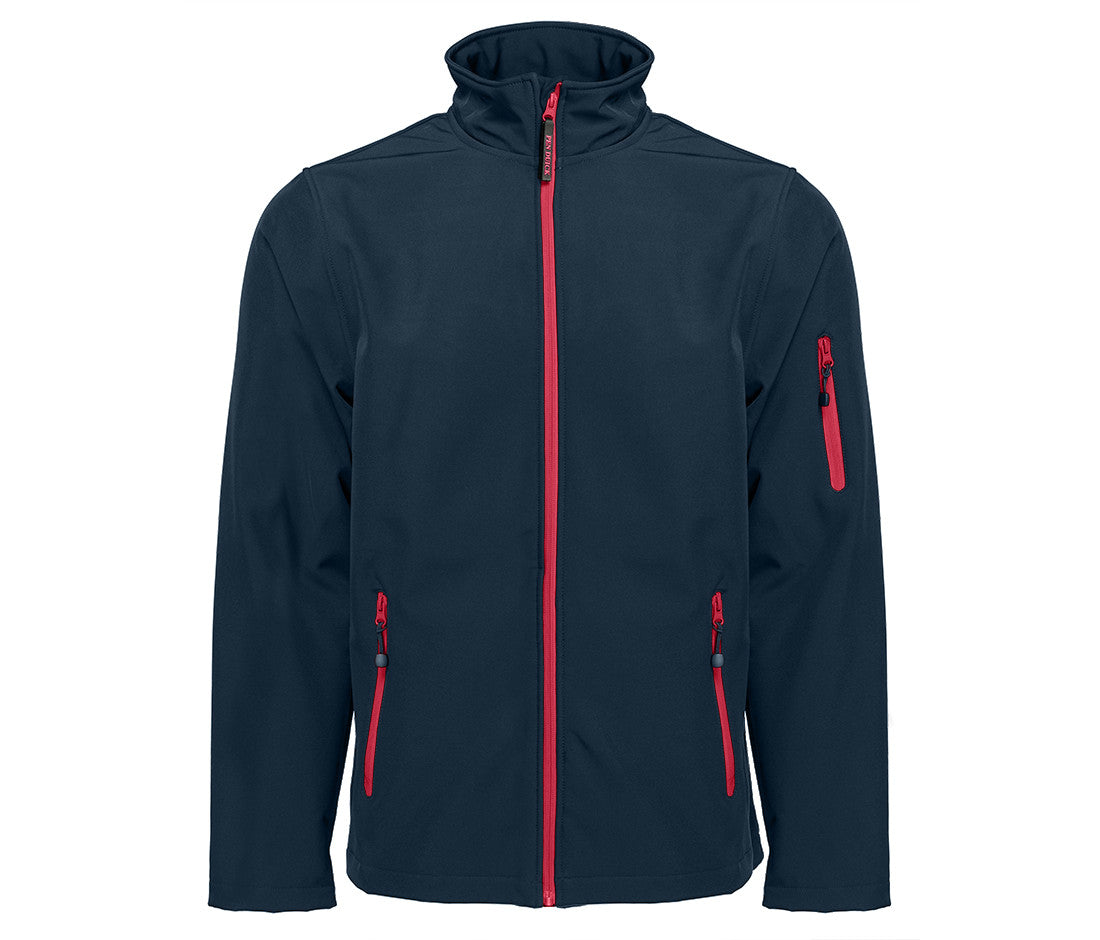 Veste Softshell Homme 3 Couches - Navy / Red