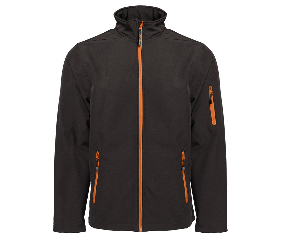 Veste Softshell Homme 3 Couches - Black/orange