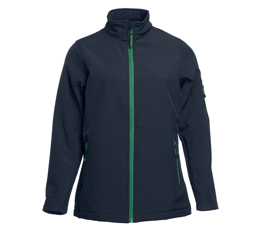 Veste Softshell Femme 3 Couches - Navy / Kelly Green