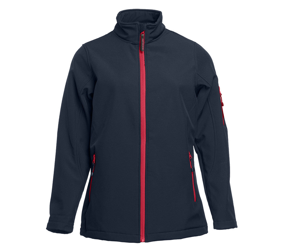 Veste Softshell Femme 3 Couches - Navy / Red