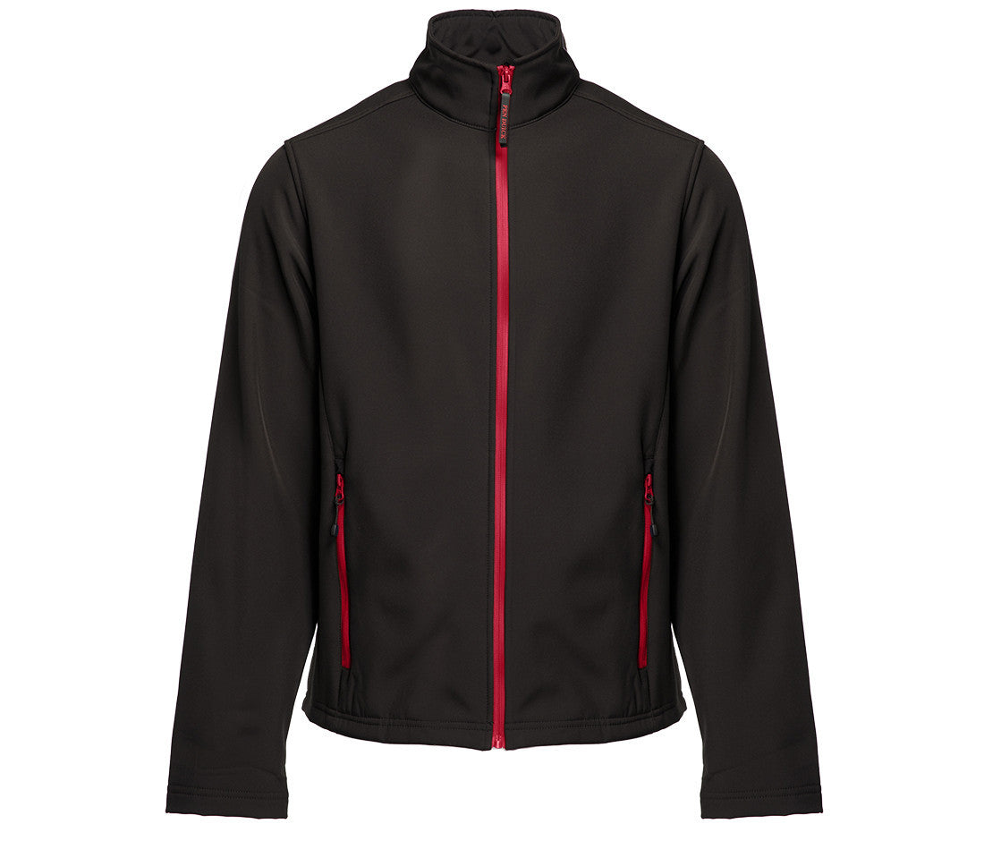 Softshell 2 Couches Homme - Black/red