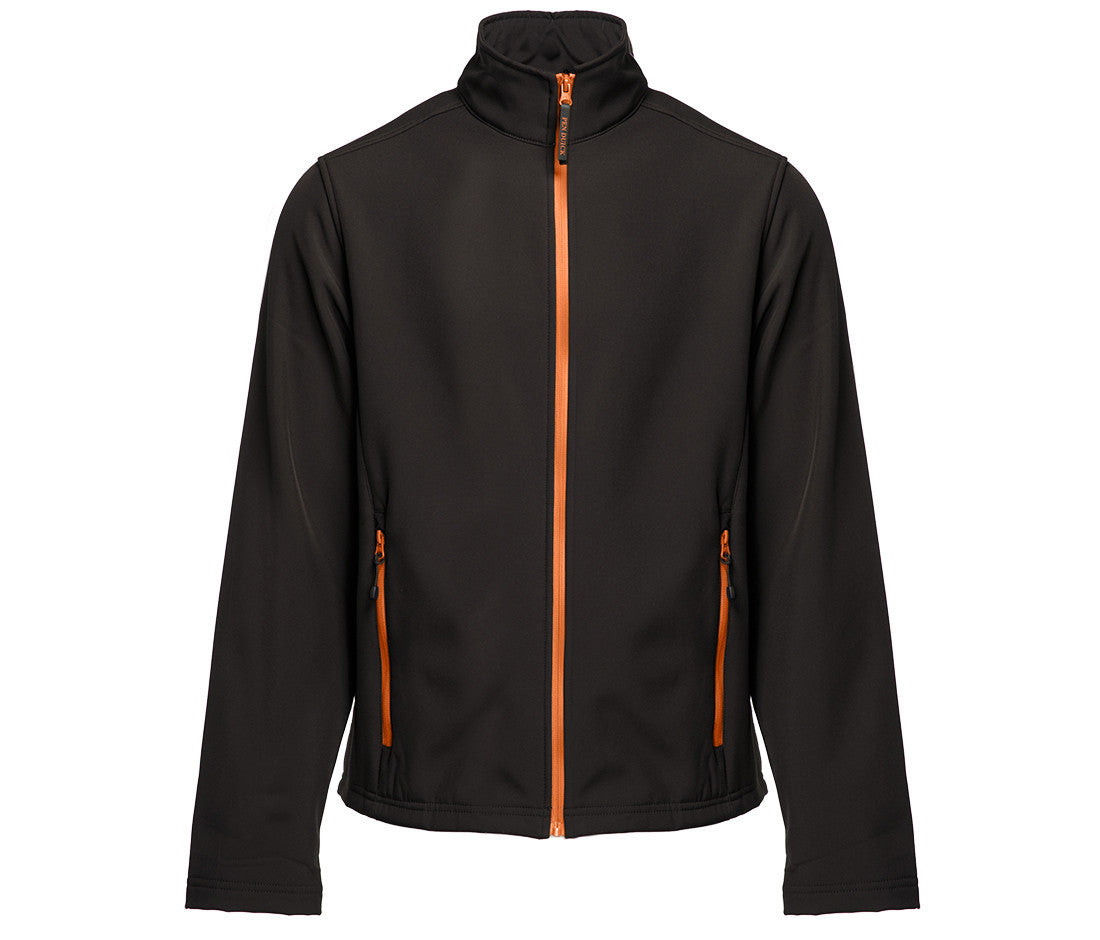 Softshell 2 Couches Homme - Black/orange