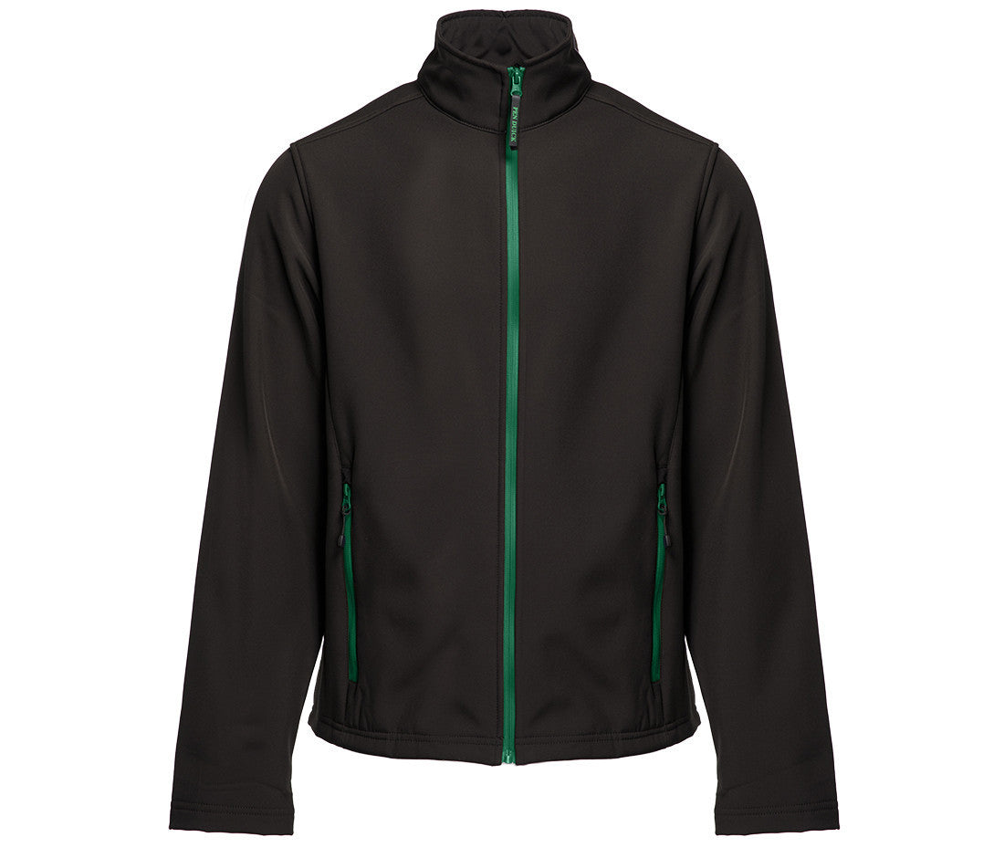 Softshell 2 Couches Homme - Black/kelly Green