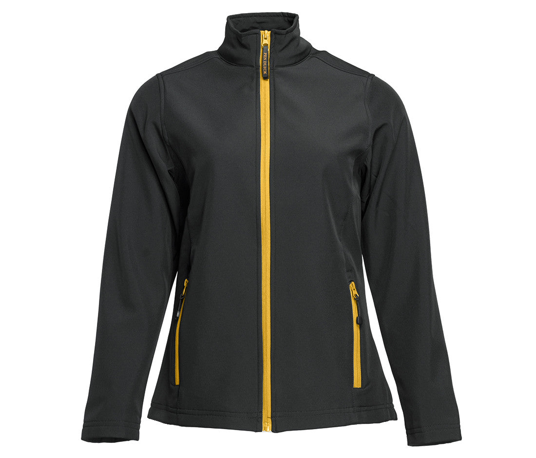 Softshell 2 Couches Femme - Black/gold