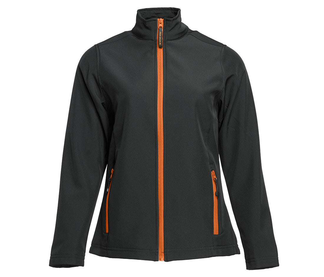 Softshell 2 Couches Femme - Black/orange
