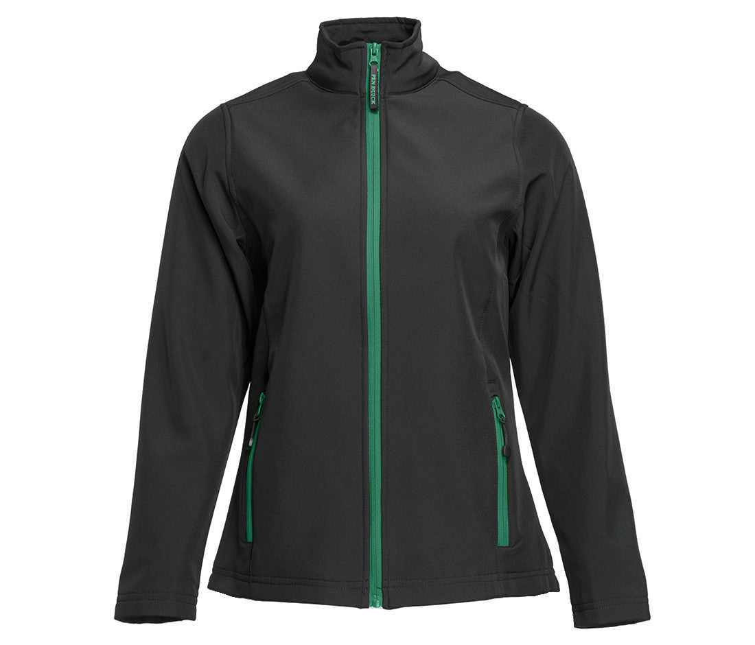 Softshell 2 Couches Femme - Black/kelly Green