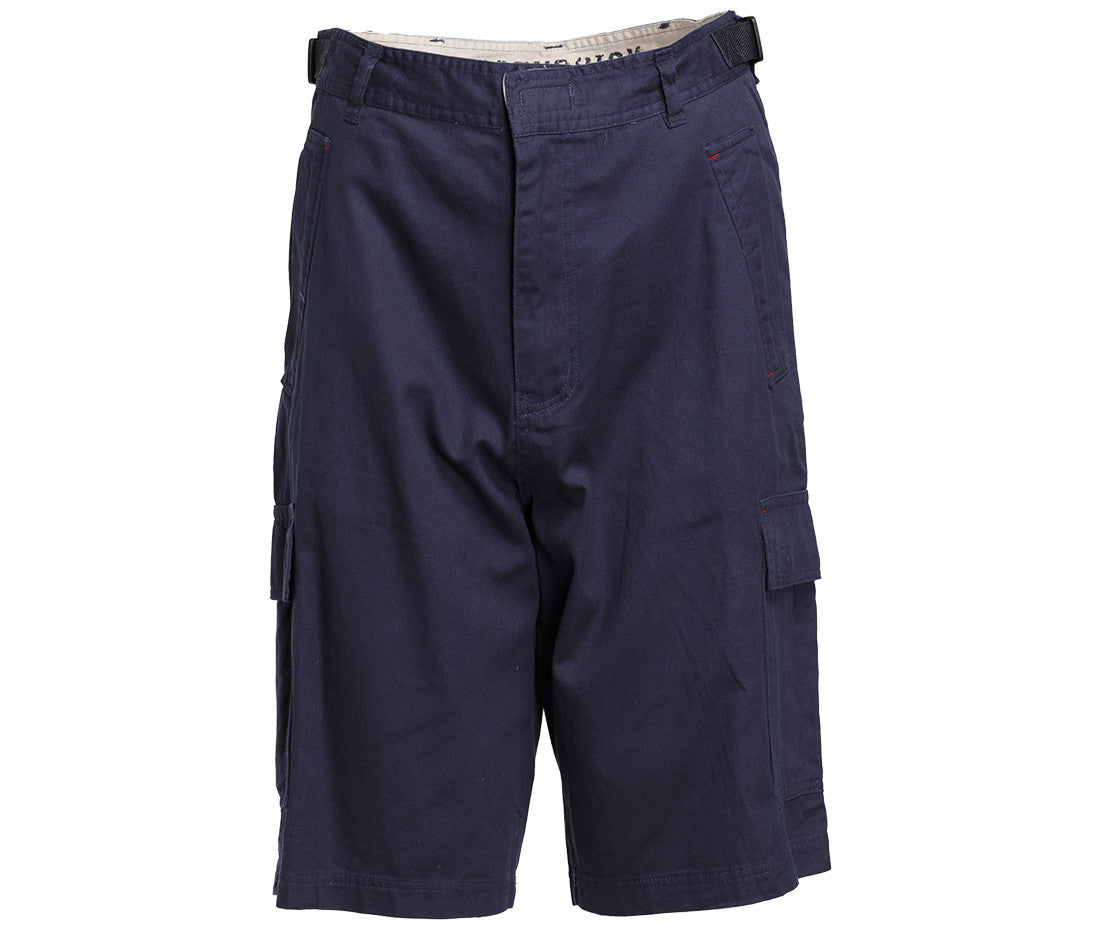 Bermuda Poches Plaquées en Coton Léger - Navy