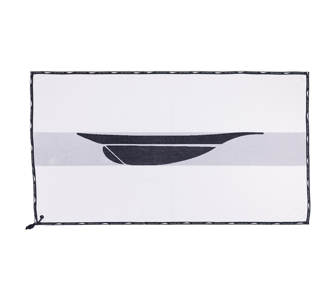 Maxi Drap de Plage Velours - White