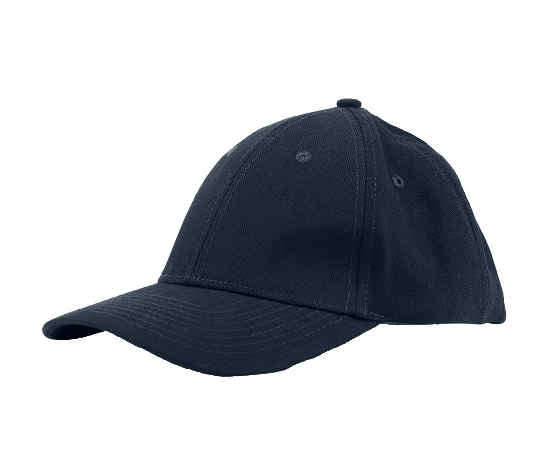 Casquette Coton Brossé 6 Pans - Navy