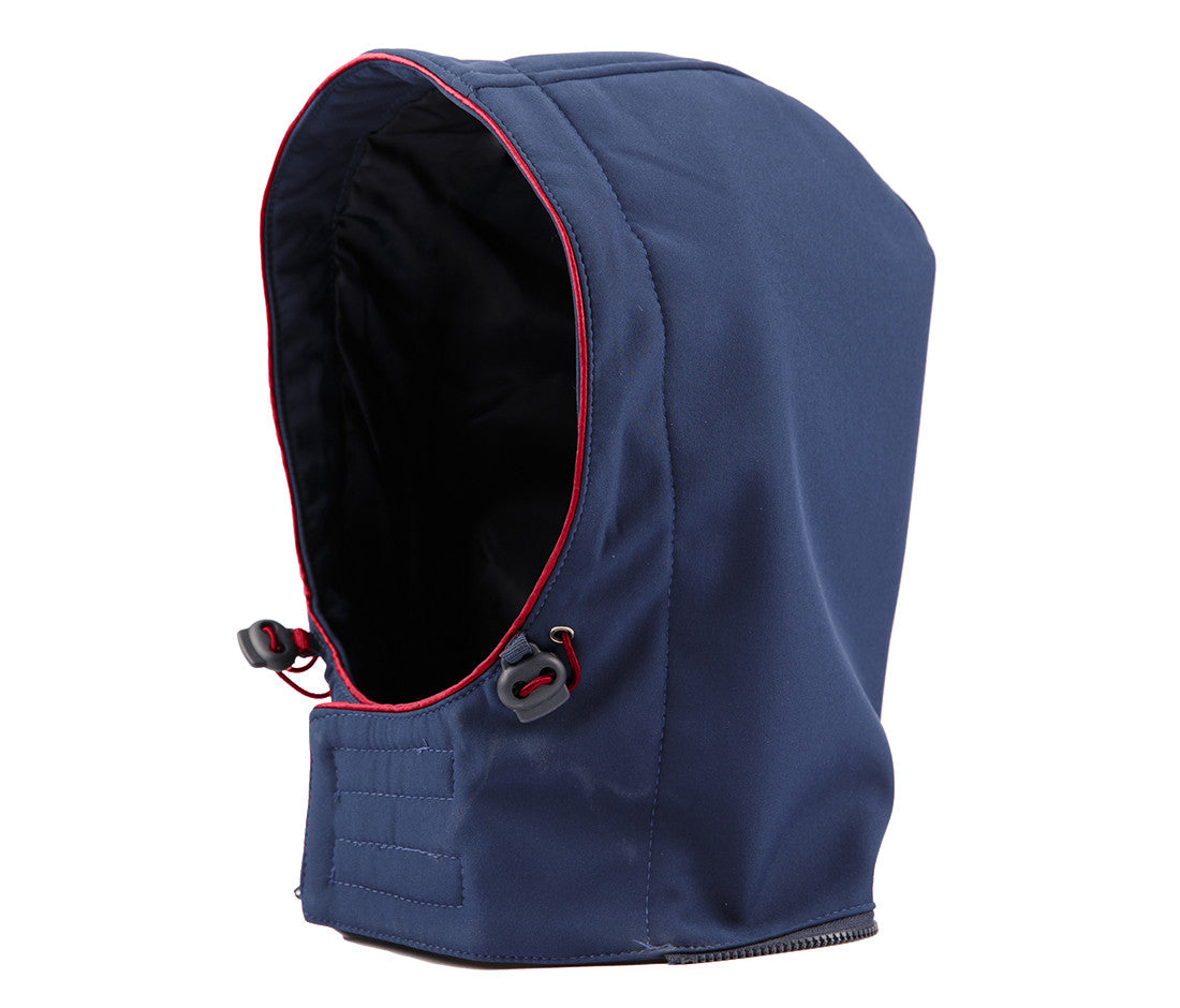 Capuche en Softshell Avec Biais Contrasté - Navy/red