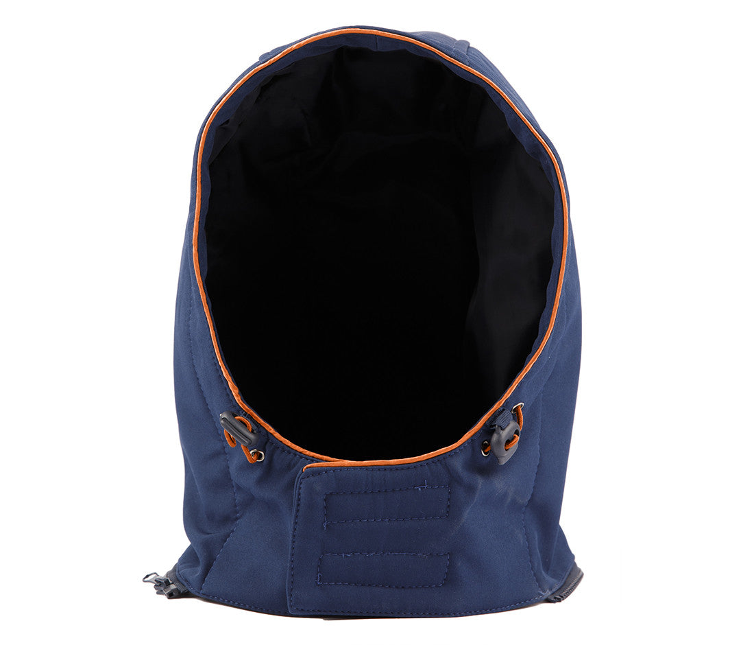 Capuche en Softshell Avec Biais Contrasté - Navy/orange