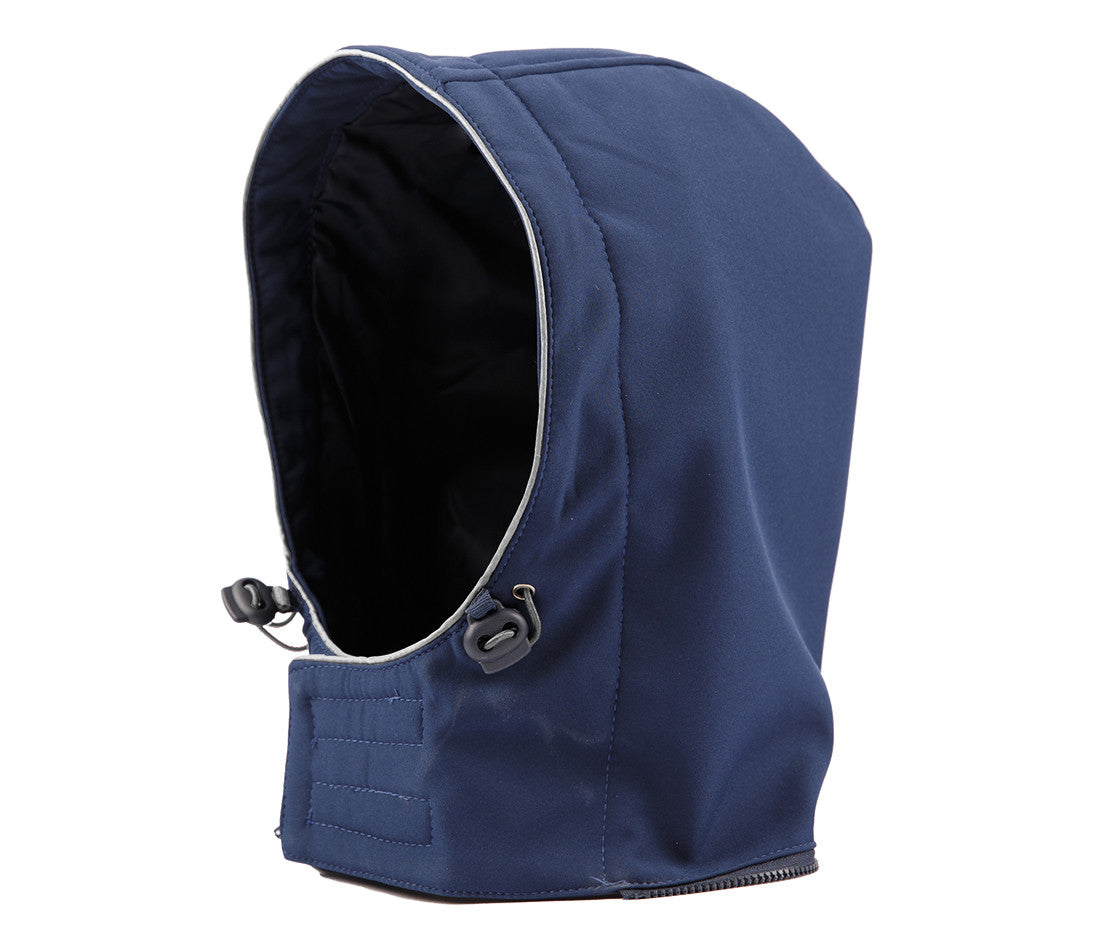 Capuche en Softshell Avec Biais Contrasté - Navy/silver