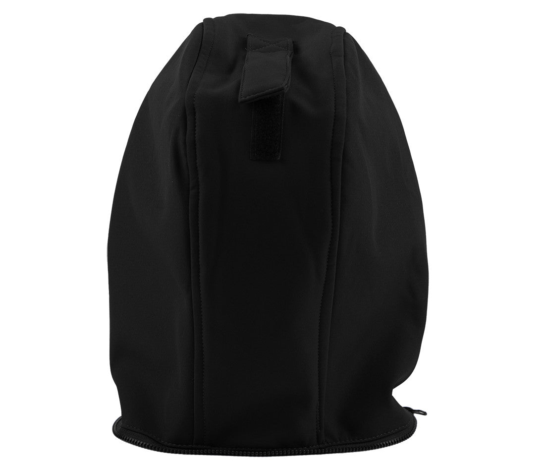 Capuche en Softshell Avec Biais Contrasté - Black/sky