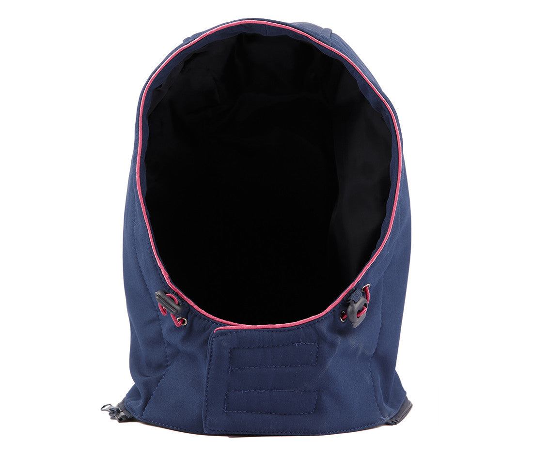 Capuche en Softshell Avec Biais Contrasté - Navy/fuchsia