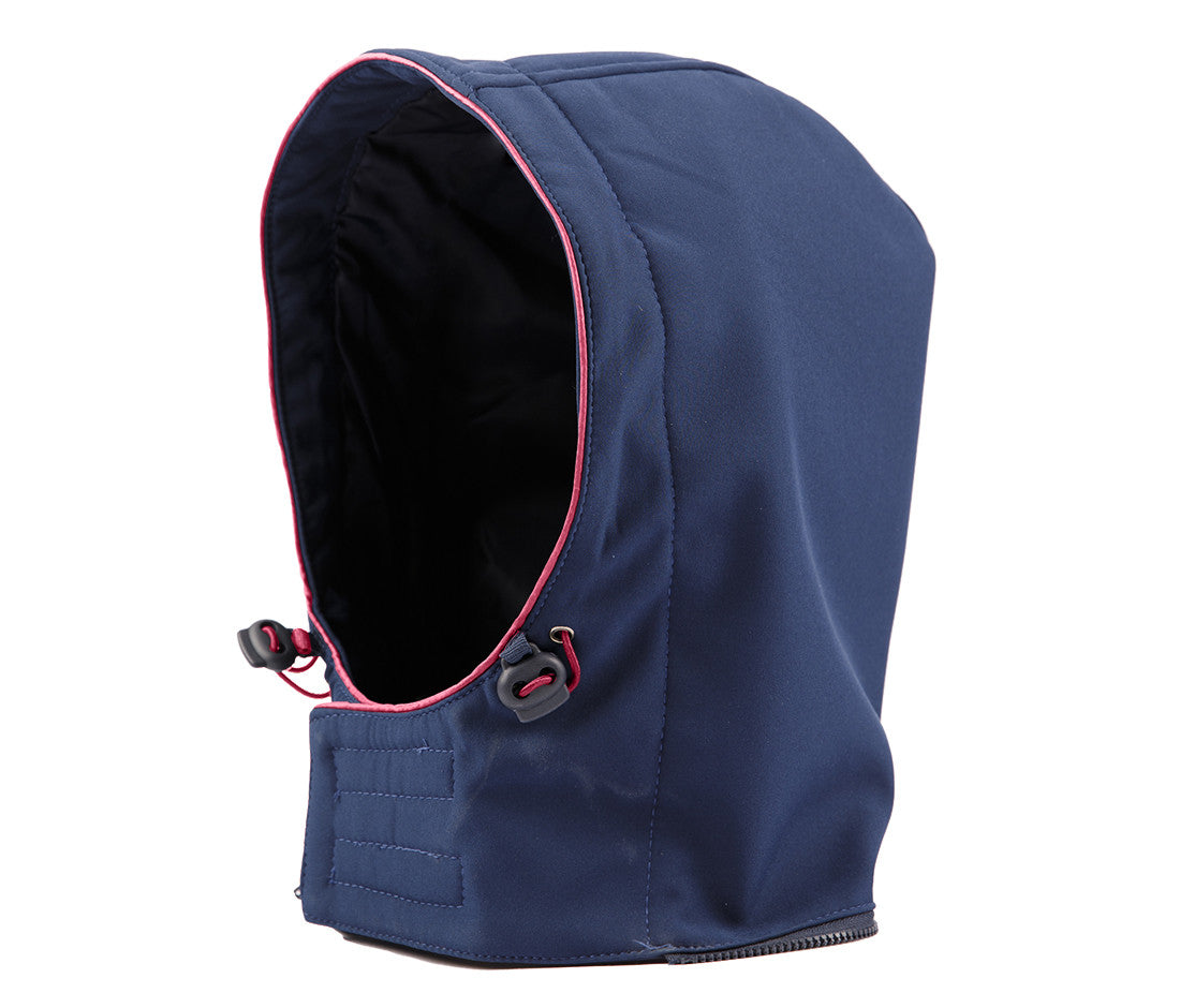Capuche en Softshell Avec Biais Contrasté - Navy/fuchsia