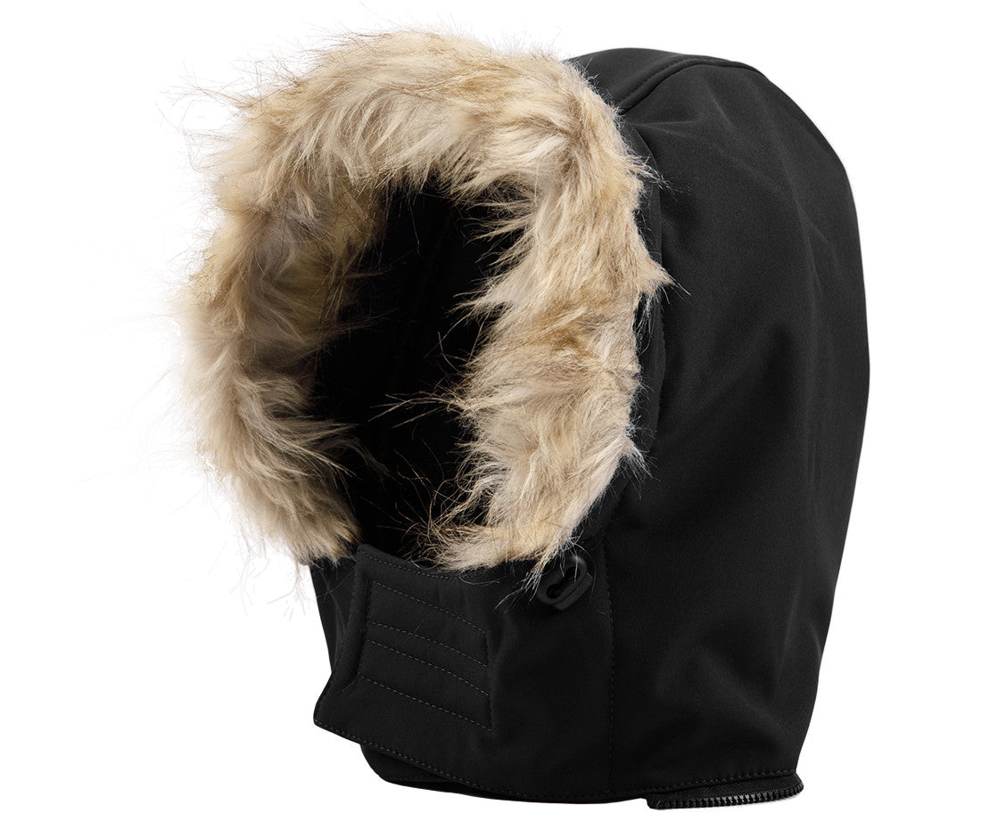 Capuche Softshell Fourrure - Black Fur