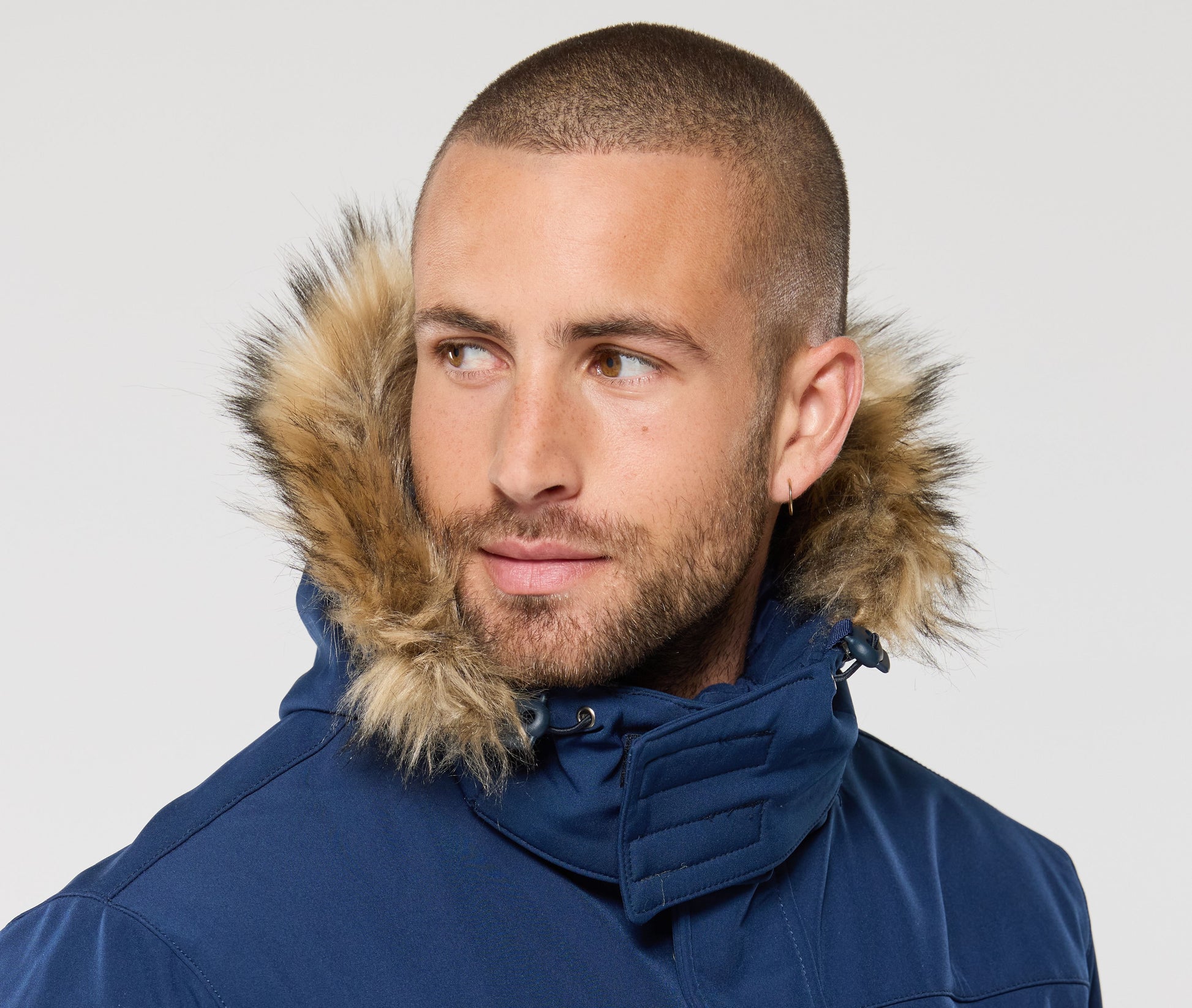 Capuche Softshell fourrure