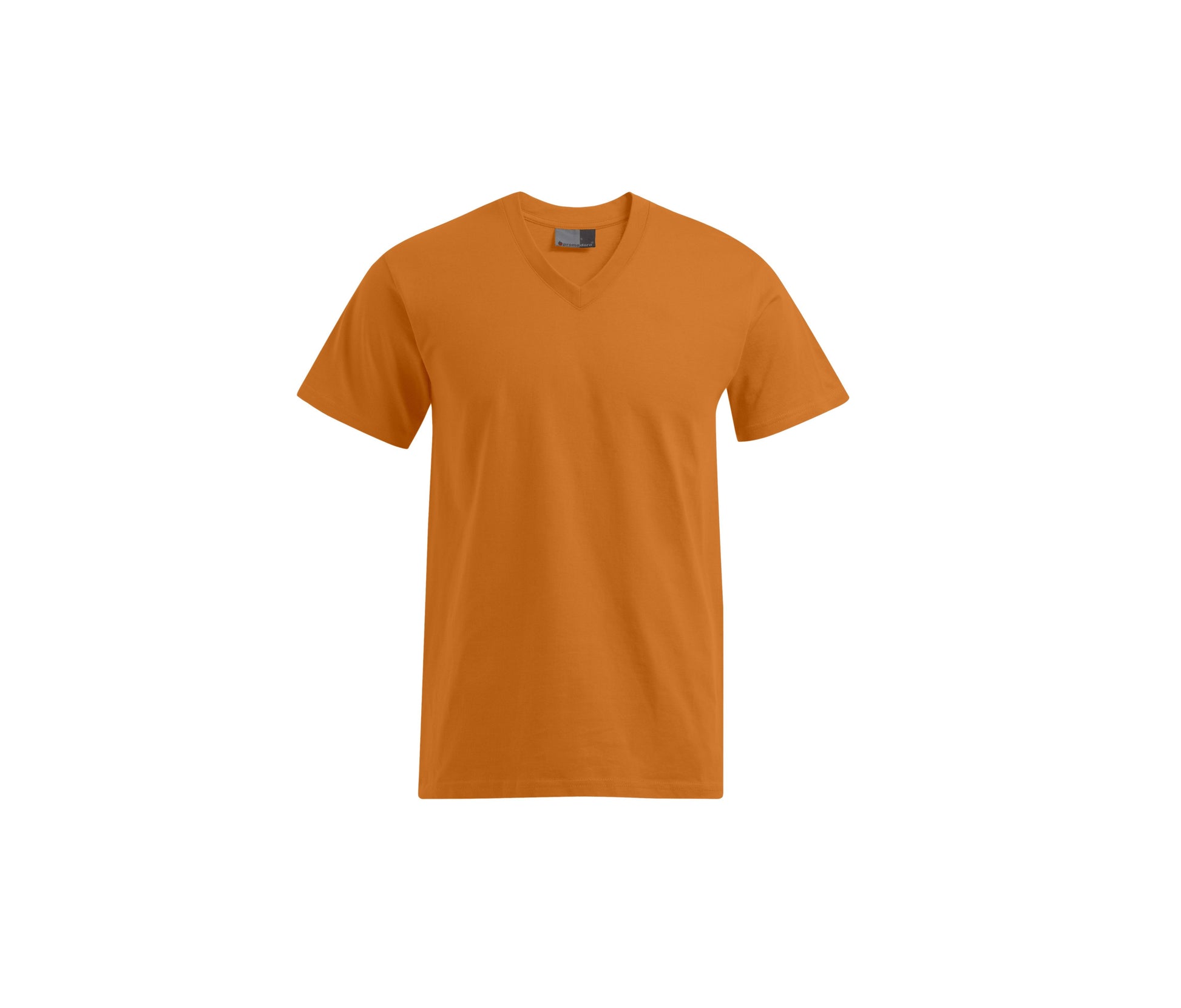 Tee-Shirt Homme Col V - Orange