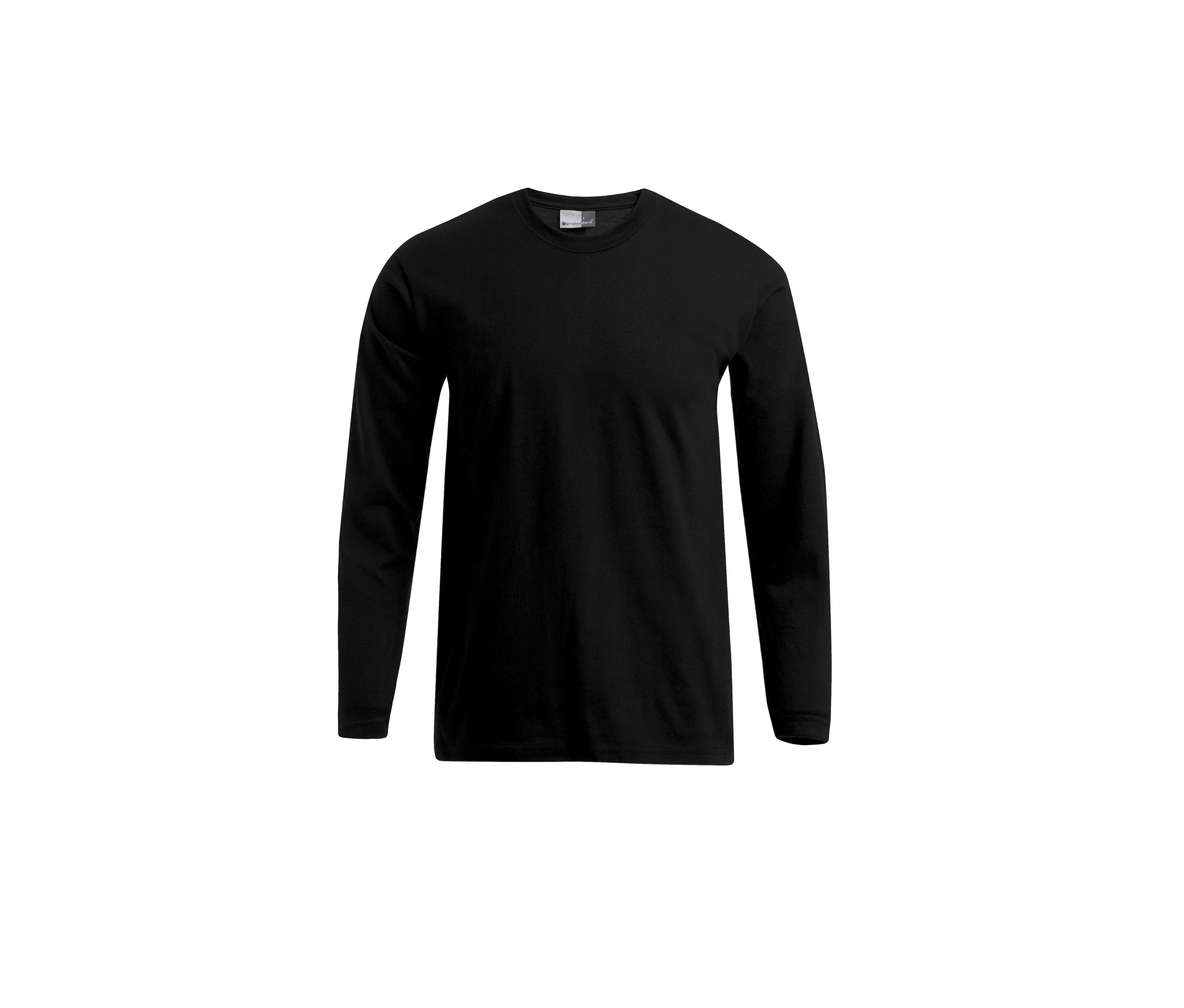 Tee-Shirt Homme Manches Longues - Black