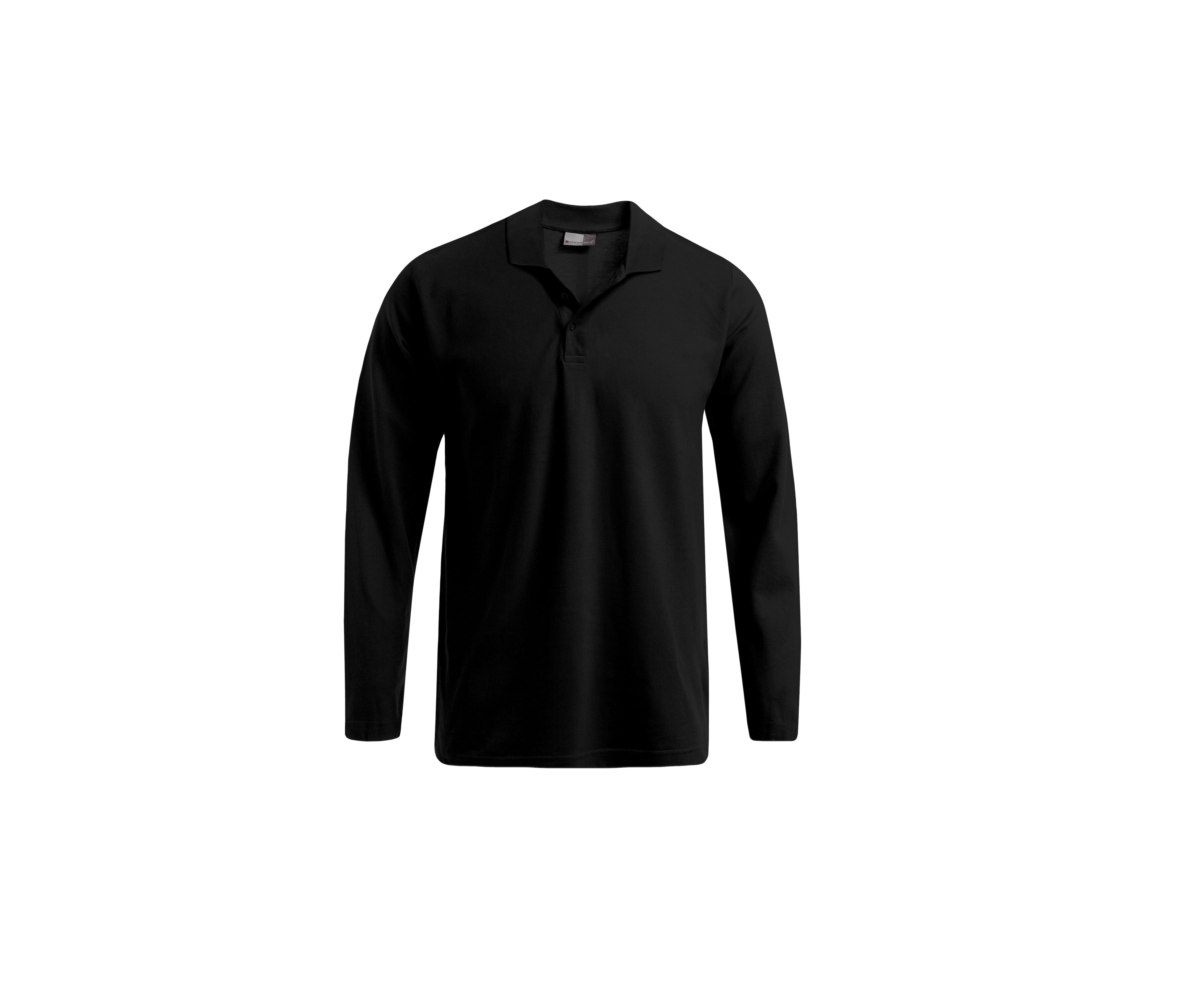Polo Homme Manches Longues 220 - Black