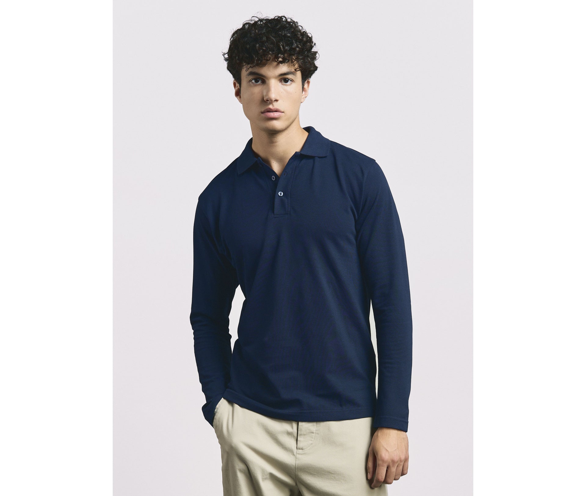 Polo homme manches longues 220