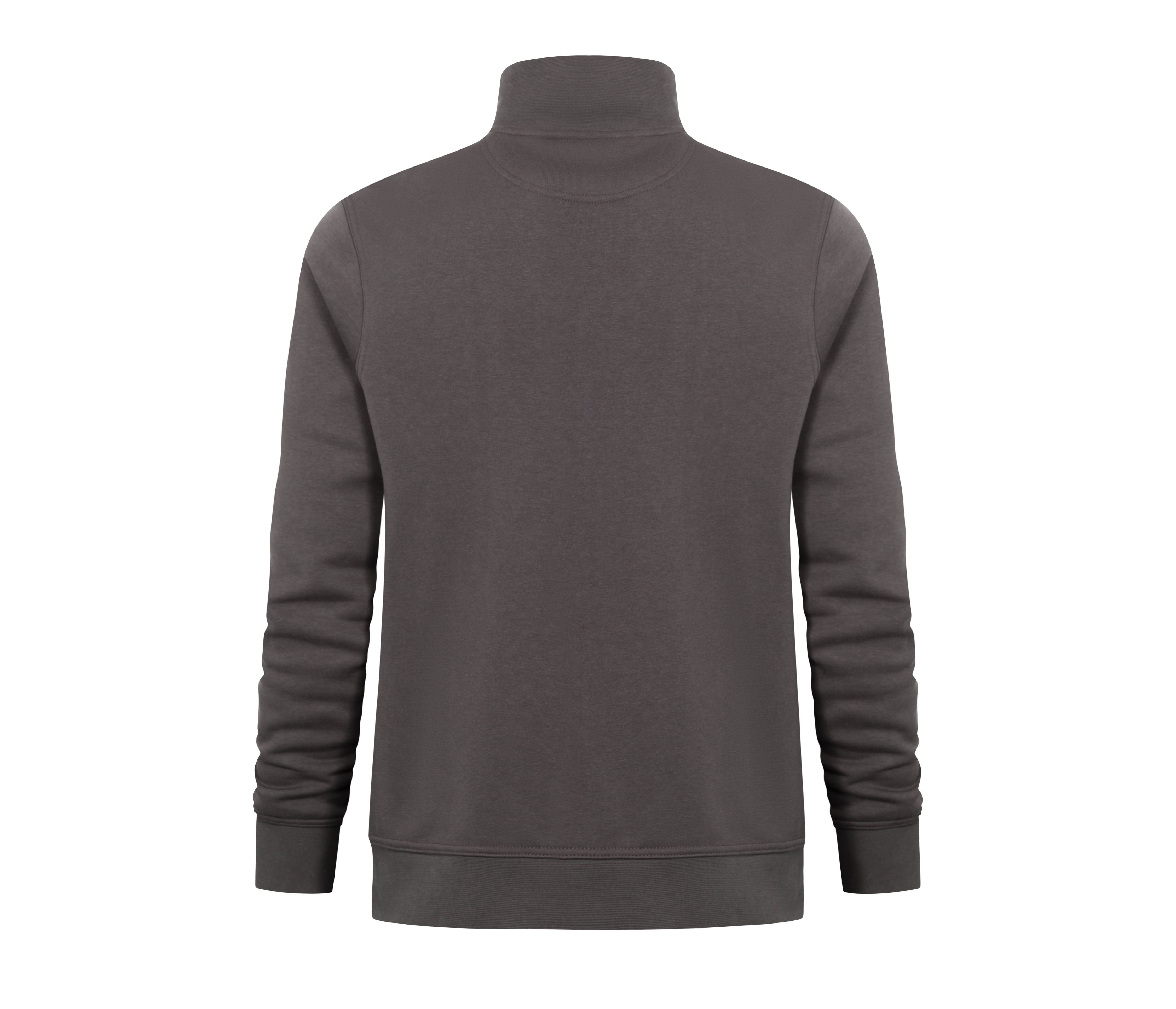 Sweat Col Zippé - Charcoal
