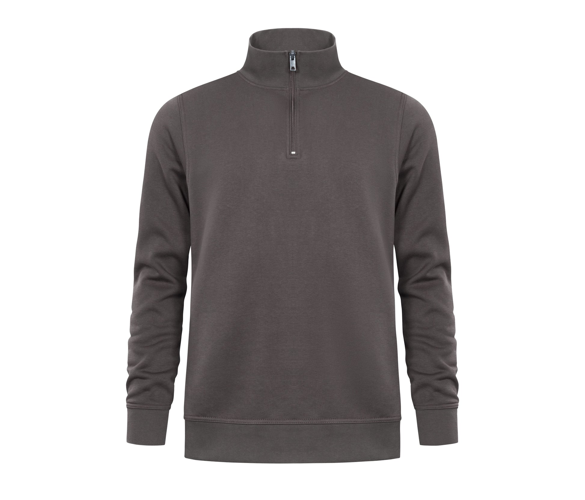 Sweat Col Zippé - Charcoal