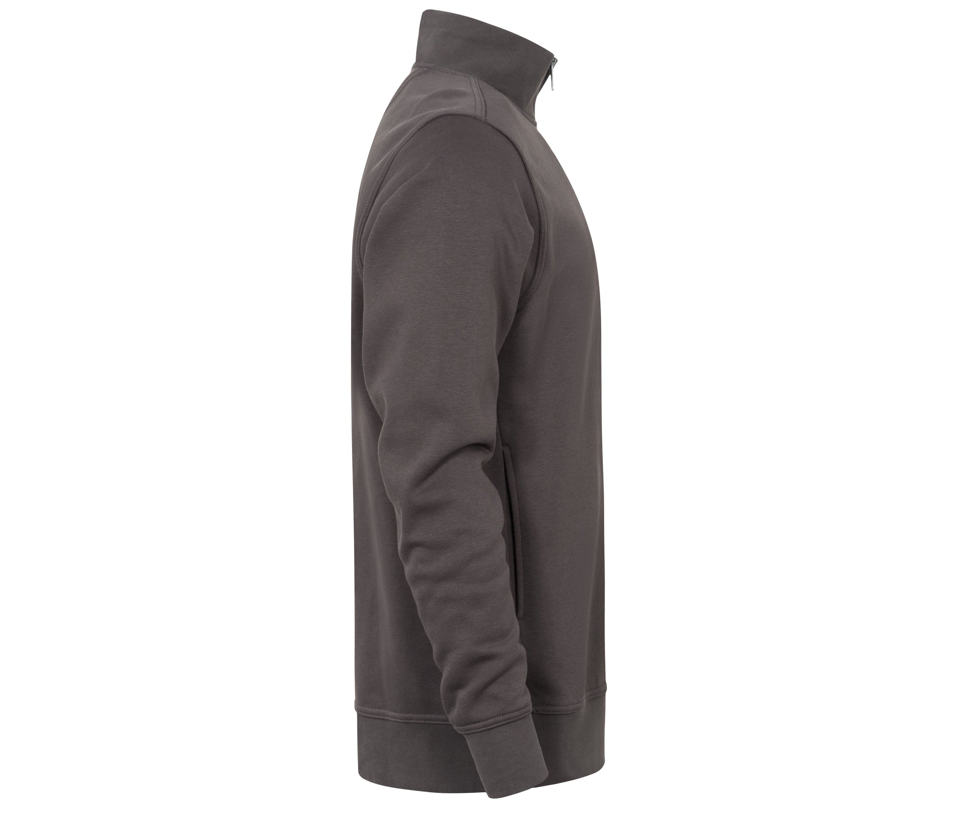 Sweat Col Zippé - Charcoal
