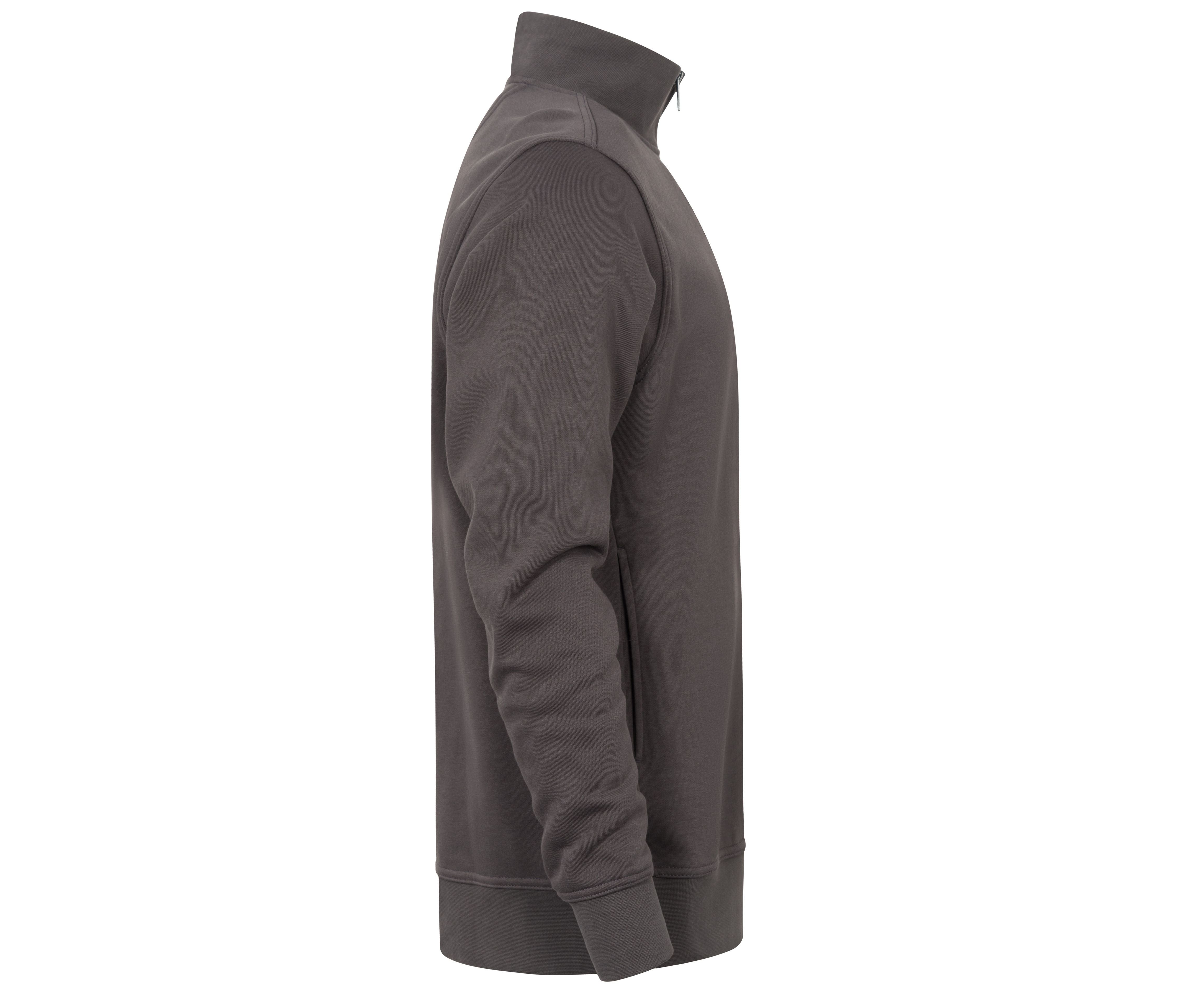 Sweat Col Zippé - Charcoal