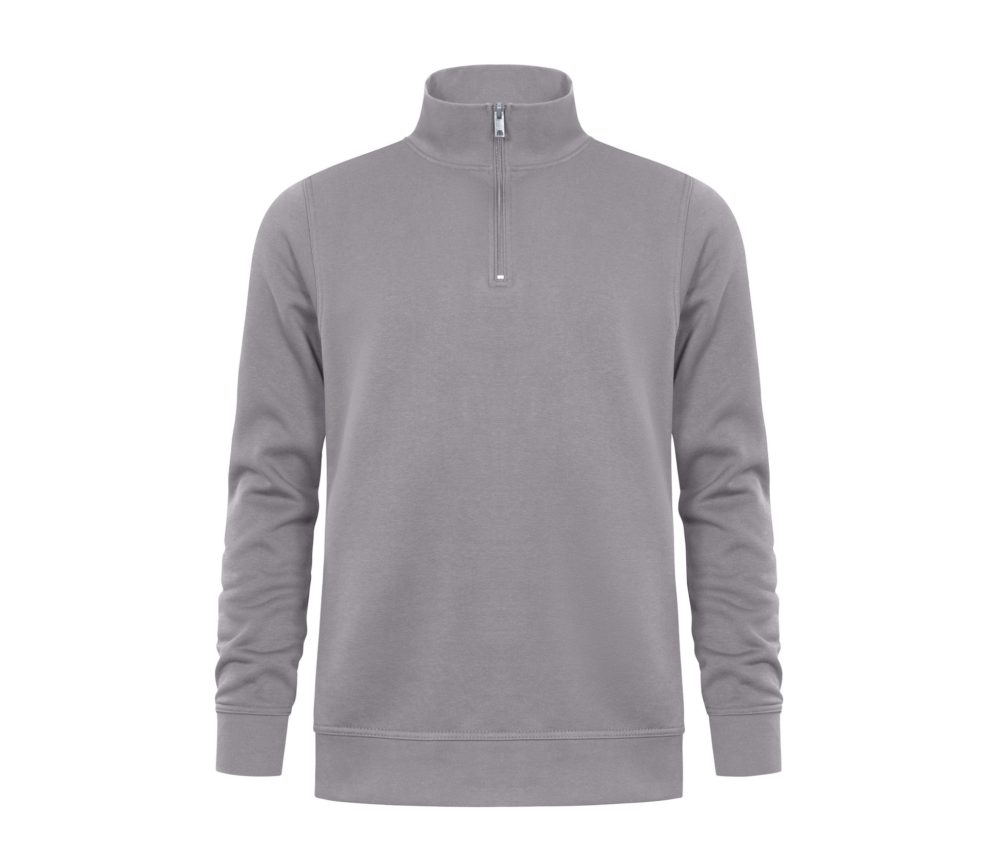 Sweat Col Zippé - New Light Grey