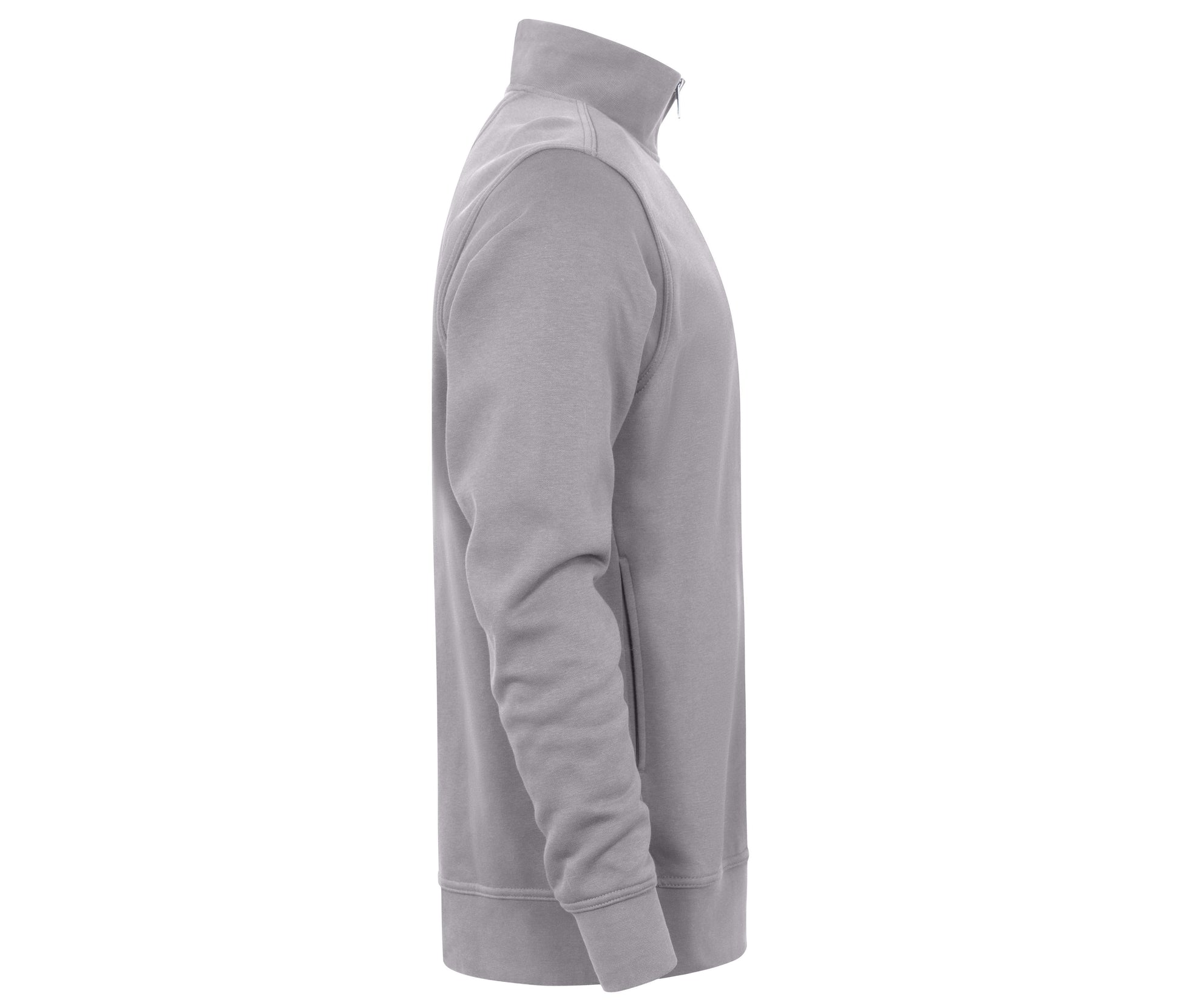 Sweat Col Zippé - New Light Grey