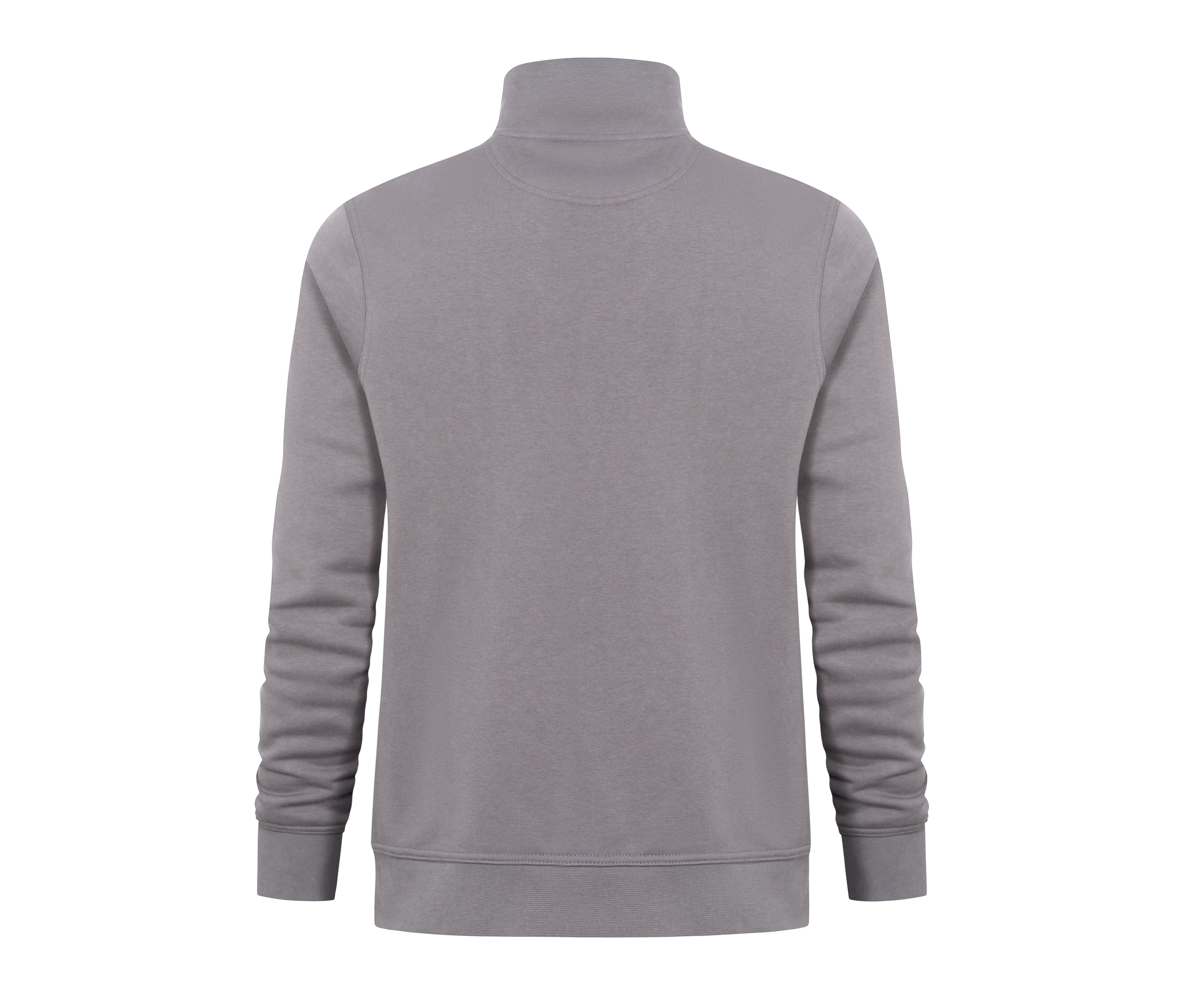 Sweat Col Zippé - Steel Gray