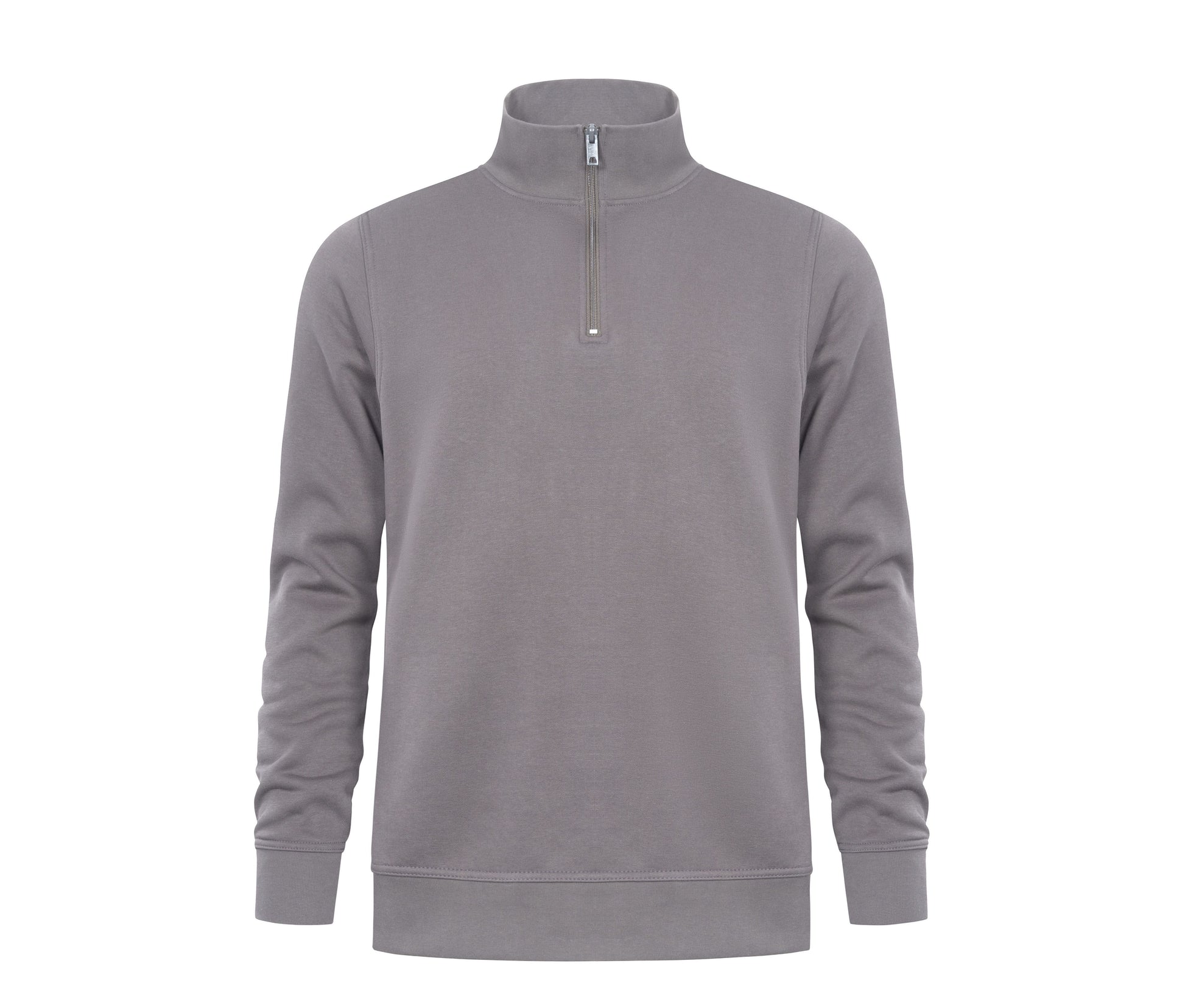 Sweat Col Zippé - Steel Gray