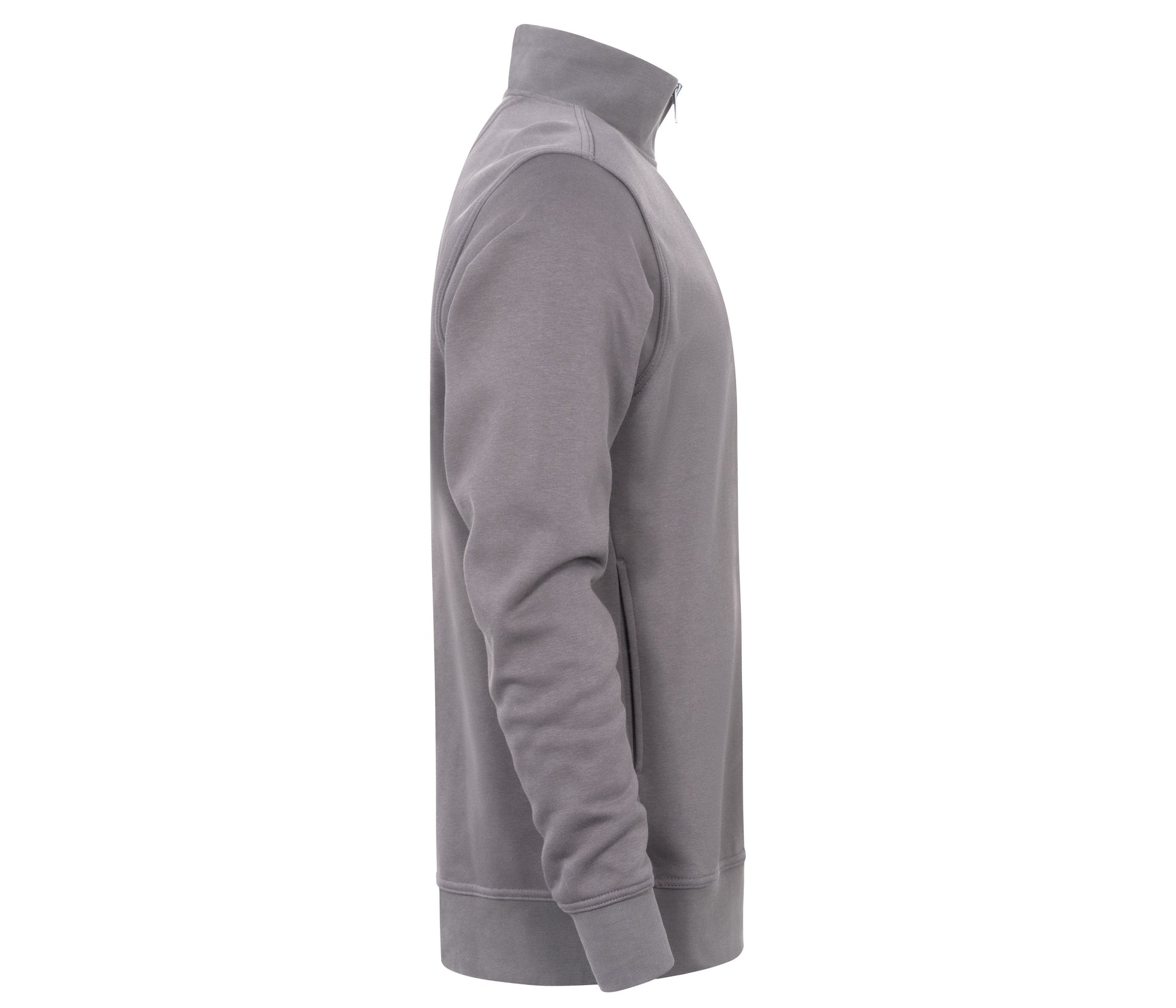 Sweat Col Zippé - Steel Gray