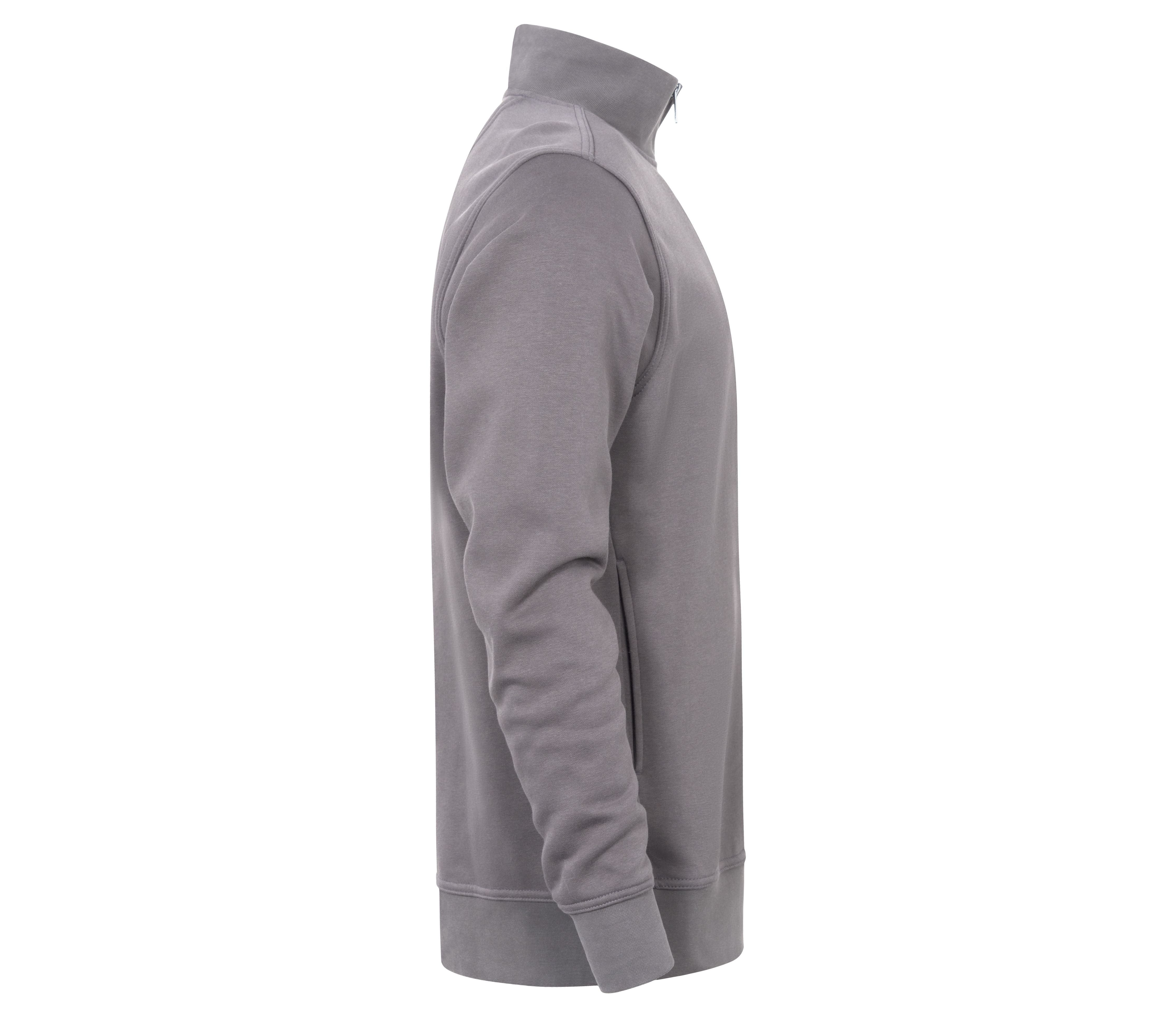 Sweat Col Zippé - Steel Gray