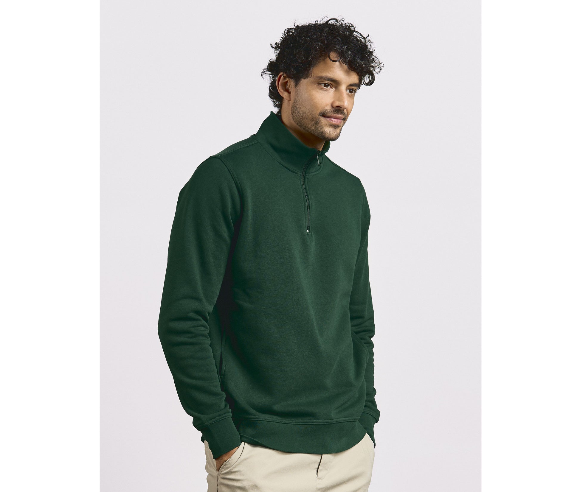 Sweat col zippé