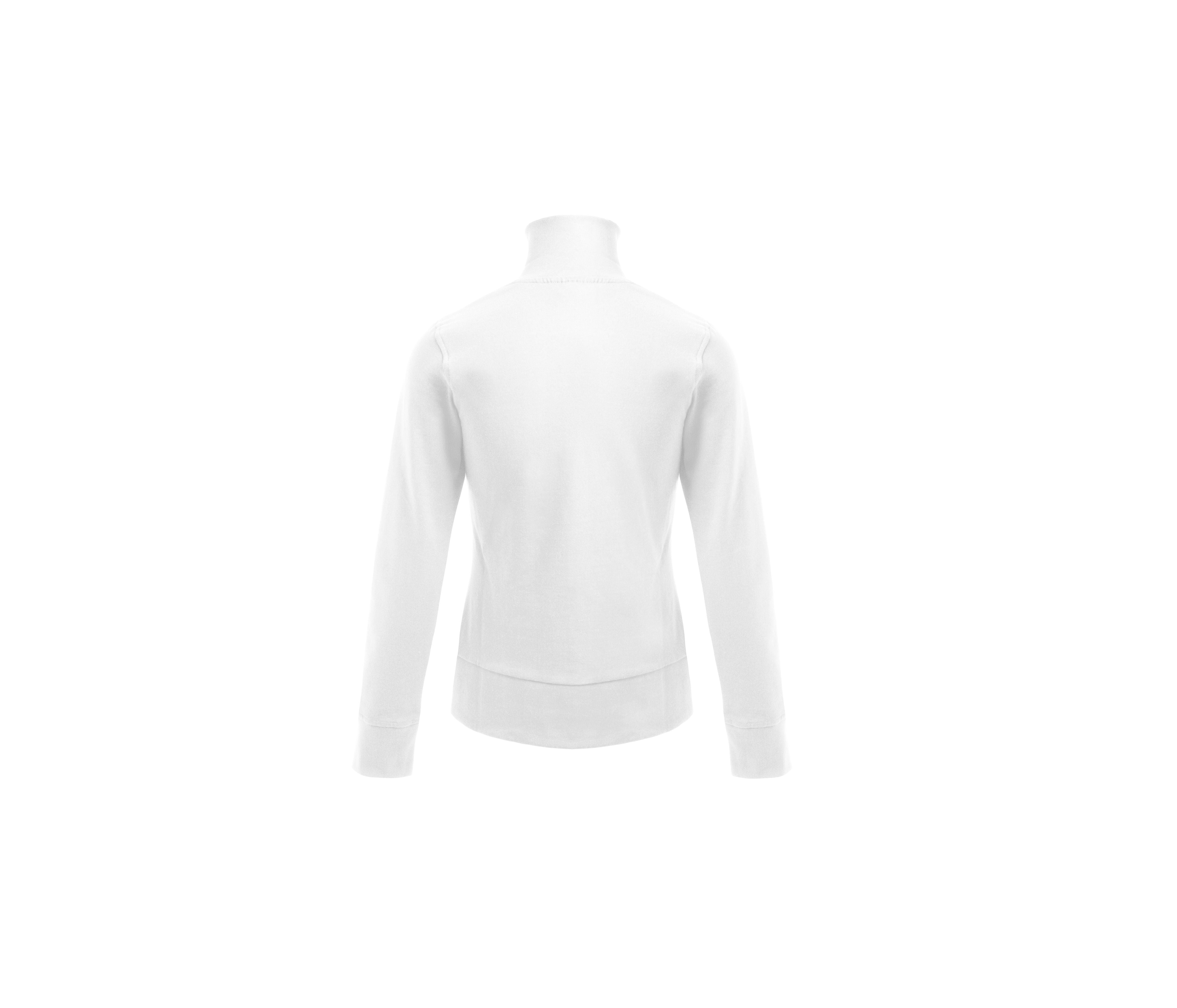 Sweat Femme Grand Zip - White