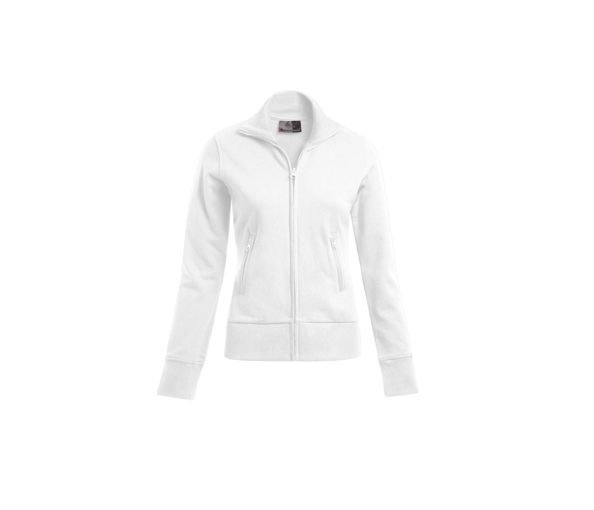 Sweat Femme Grand Zip - White